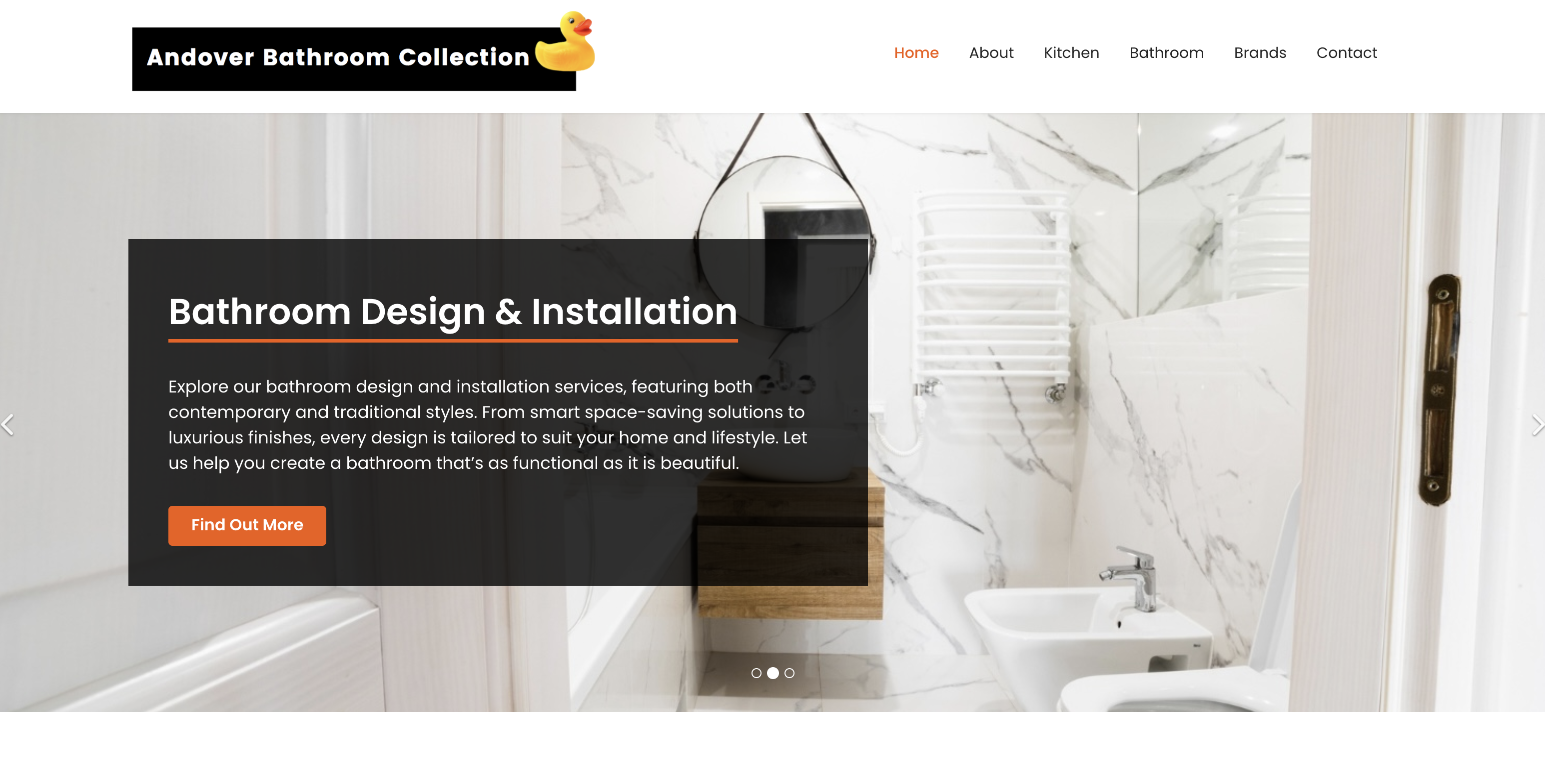 Andover Bathroom Collection showroom